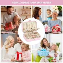 CYPNJoyero para MujerOrganizador de Joyeria Pequeño de Cuero de PU para Mujeres Joyero de Viaje 2 Organizador Capas Cajas de Almacenamiento para Anillos Pendientes Collares Pulseras LFashion - 222322958 - Ver 8