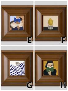 1幅法式中世纪风格复古装饰画，适用于客厅、卧室、餐厅橱柜墙面装饰，复古相框 - 彩色 - 查看 7