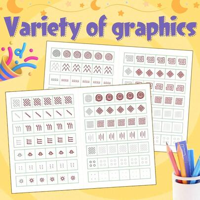 Pre-Writing Control Workbook, Line Tracing And Hand Control Practice Pages To Improve Pencil Grip, Stroke Control And Fine Motor Skills, Pattern Drawing Exercises For Better Focus And Writing Readiness, Great For Home Or Classroom