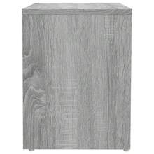 Comodino vidaXL Sonoma, grigio, 40x30x40 cm, in legno composito. - nero - Visualizzare 5