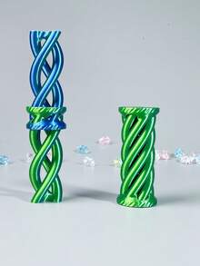 3D Printed Toy, Spiral 3D Decompression Toy Finger Spinner, Office Desk Stress Relief Toy - Multicolor - View 5