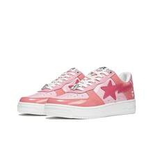 A BATHING APE Bape Lace-Up Metal Eyelet Casual Sneakers, Suitable For Home Wear, All Seasons - Pink - View 2