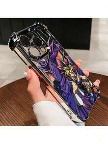 UE (DE et ES) Cette coque de téléphone avec des jeux de cartes d'anime japonais est compatible avec les modèles 16, 15, 14, 13, 12, 11 Pro Max, X, XR, XS Max, 8 et 7 Plus et offre un dos transparent et souple pour une protection contre les chutes. Coque antichoc, protection du téléphone, coque artistique, thème de jeu de cartes, matériau durable, résistant aux rayures, dos transparent, coque de protection, protection des gadgets, fans d'anime - Argent - Voir 4