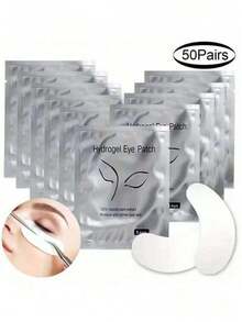 10/50/100 par nawilżających maseczek hydrożelowych pod oczy – idealne uzupełnienie przedłużania rzęs – wzbogacone o składniki nawilżające i kojące ekstrakty roślinne, odpowiednie dla każdego kształtu oczu – profesjonalne narzędzie do makijażu, niezbędny zestaw zapewniający długotrwałe rzęsy - Wielokolorowe - Zobacz 1