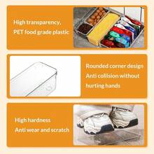 CYPN31 Organizador de Cajones de Plástico Transparente 4 Tamaños Versátiles Duraderas Sin olor Apilables y Antideslizantes Separadores de Cajones de Escritorio Maquillaje Dormitorio clear 31PCSFashion - 222456163 - Ver 8