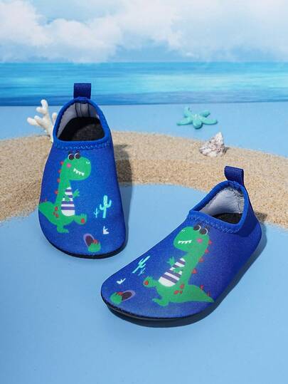 1 Pair Kids Outdoor Sports Casual Fashion Non-Slip Breathable Cartoon Pattern Boys Girls Beach Shoes Water Shoes Training Shoes Yoga Shoes