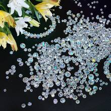 In Stock Immediate Delivery Spot Delivery In Seconds 800Pcs 4/6/8/10mm Glass Beads Jewelry Making Beads Bracelets Necklace Pendants Making Supplies (White AB Color) Valentine's Day Valentine's Day Valentine's Day TZ6T - 紅色 - 查看 6