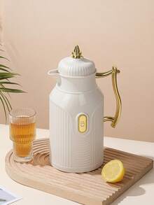 1个大容量真空保温瓶，镀金茶壶/咖啡壶，热水袋，按压式玻璃内胆真空保温袋 - 鍍金咖啡壺 - 查看 5