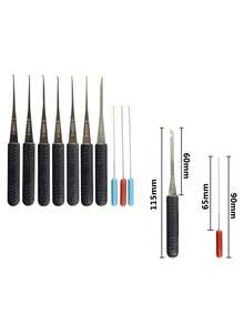 12件套断钥匙取出器，汽车车门钥匙取出工具，异物取出工具 - 彩色 - 查看 6