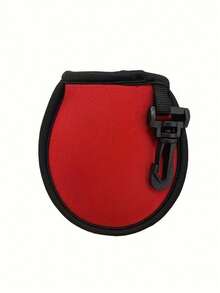 1pc Golf Ball Protector Case With Hook And Cleaning Cloth