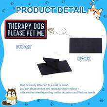 Patches Removable Tactical Hook Loop Harness Embroidered In Training Patch Do Not Pet WorFKing Dog Patch For Vest Harnesses Collars Leashes,StyleB - StyleB - View 5