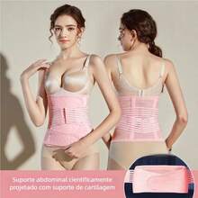 Postpartum Belly Reduction Belt - Ideal For Post-Surgery And Reducing Measurements - Hồng - Xem 1