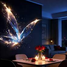 1pc Portable USB LED Projector Light, Ocean & Nature Patterns (Whale, Butterfly, Jellyfish, Starfish) - Low Voltage Bedside Night Light, Wall/Ceiling Decorative Lighting, Non-Plastic Material, Birthday/Valentine's Day Gift - Black - View 19