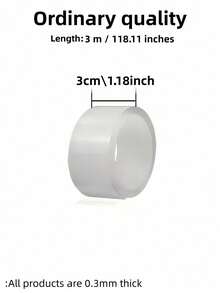 1卷硅胶厨房浴室防水胶带，厨房接缝密封条，透明防水条，浴室马桶缝隙角线胶带，适用于厨房、浴室、水槽、瓷砖、台面、管道 - 粘合光滑耐用，无缝修补，水槽密封，浴室密封，水槽缝隙密封，耐用材料，是家庭和餐厅的理想选择。 - 無色 - 查看 12