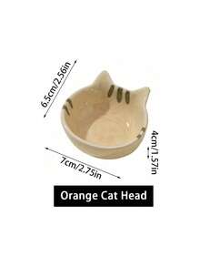 1pc Ceramic Glaze Dipping Sauce Dish, High-Quality Tableware For Hotpot, Soy Sauce, Vinegar, Stylish Japanese Cat Design - Multicolor - View 13