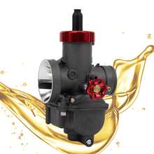 PowerMotor Motorcycle Carburetor Suitable For Kawasaki KX80 KX100 KX125 And CR80 CR85 KSR110 Motorcycles Red Carburetor Cover DASH PE30 Modification Part. - A - View 7