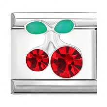 1pc Silver Sweet Luxury Modular Bracelet Charm, Heart, Butterfly, Cherry, Ocean Life Elements, DIY Jewelry Supplies