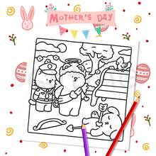 GDTME Funny Crime Coloring Book, Easter Theme, Includes Amusing And Quirky Clown Crime Stories, 24 Thick Pages, Coloring For Relaxation, Ideal As Back-To-School Gift, Easter Gift, Suitable For Coloring Enthusiasts, Stationery And Office Supplies - Multicolor - View 5