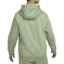 Nike Sportswear Club Fleece 男士刺绣Logo纯色连帽衫外套，绿色 - 綠色 - 查看 5