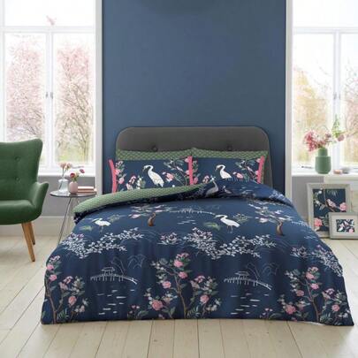 GC GAVENO CAVAILIA Reversible Floral Bedding Set | Double & King Size Duvet Cover With 2 Pillowcases | Soft, Breathable, And Crease-Resistant Poly-Cotton Blend Bed Set | 50% Cotton, 50% Polyester | Elegant Design For Modern Homes | Easy Care Machine Washable Quilt Set| Dispatched From UK | Trusted British Bedding Brand