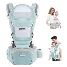 Grey/Blue/Black/Pink Baby Carrier Ergonomic Infant Carrier With Hip Seat Bag Soft Baby Carrier Newborn To Toddler 7-45lbs Front And Back Baby Holder Carrier For Men Dad Mom,Mabe Baby Carrier,Mabe Baby Carrier,Baby Carrier With Hip Seat - 多色A - 查看 14