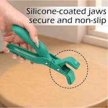 Two-In-One Hot Plate Tongs, Versatile Anti-Scald Tool For Bowls, Plates, Pots, Serving As A Support, Tongs, Tongs, Tongs In The Kitchen, Red And Green - 1 - View 5