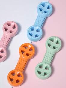 New Wolf Fang Bone Self-Entertaining TPR Windmill Shaped Chew Toy, Teeth Cleaning Interactive Toy Suitable For Playful Dogs - Multicolor - View 2