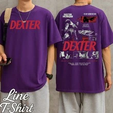 Series Crime Thriller T-Shirt, Unisex, Men's And Women's, 100% Cotton, Premium Top Quality Streetwear, New Release, Immediate Shipping, Various Colors!! Plus Size - 紫色 - 查看 1