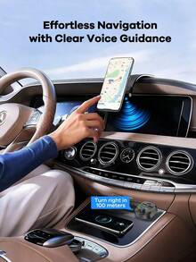 3.1A Fast Car Charger Adapter With Bluetooth For Hands-Free Calling & Music; 2 USB Ports + 1 Type-C Port; RGB Ambient Light; Type-C Charger Compatible With Apple/Android; Car Accessories For Travel; Car Stuff; Universal Car Essentials