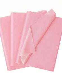 50pcs/10pcs Pink Thin Wrapping Paper, Holiday Handmade Paper, DIY Gift Packaging Supplies, Birthday Wedding Party Decoration Holiday, Bouquet Wrapping, DIY Crafts Decorations - Baby Pink - View 8