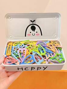 60pcs/Set Dreamy Multi-Color Geometric Hair Clips Combo, Full Box Of Pastel Macaron Color Star Hair Clips In Pink, Light Yellow And Other Soft Tones - Suitable For Girls And Women, Sweet And Romantic - Adds A Playful Highlight To Teenage Hairstyles, Great For Daily Styling And Gift Giving!, Hair Slide, Hair Barrettes