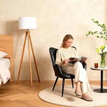 CuisinSmart Set Of 2 Modern Dining Chairs, Upholstered High Back Kitchen Chairs With Metal Legs,330lbs Capacity For Living Room Bedroom - màu đen - Xem 6