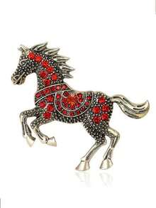 1pc Luxury English Letter Birthday & Assorted English Letter Brooch, Fashion High-End Suit Lapel Pin, Suitable For Men And Women Party/Birthday Gift Accessory - N - View 4