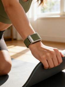 Dây thun co giãn tương thích với đồng hồ 5.0/MG, dây đeo đồng hồ bằng nylon, dây đeo thay thế mềm mại, thoáng khí, dây đeo cổ tay thể thao cho đồng hồ 5.0, dễ dàng lắp đặt, có thể điều chỉnh kích thước. - xanh quân đội - Xem 3