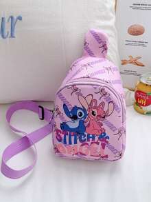 Disney 迪士尼迷你腰包，时尚儿童小包，可爱零钱包，卡通史迪奇收纳包，迷你胸包，多功能收纳包，派对礼品零钱包，户外运动包 - 彩色 - 查看 15