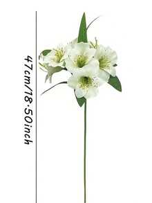 3 piezas de flores de narciso artificial, tallos flexibles, opciones de color blanco, rojo y champán, adecuadas para Pascua, Día de la Madre, Acción de Gracias, Día de San Valentín, decoración de jarrones, decoración de la sala de estar, centro de mesa - Multicolor - Ver 6