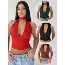 Jade/Livia Cropped Top With Padded Cups, Women's Suplex Fabric - 淺粉色 - 查看 2