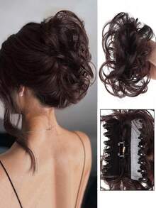 Women's Curly Hair Bun, Fashionable Natural Fluffy Hair Piece, Ponytail Holder, Hair Elastomer, Hair Rubber Band, Hairpin, Head Piece - Multicolor - View 12