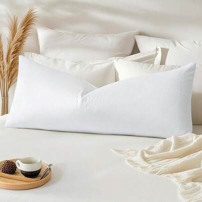 Almohada corporal extra grande con funda - Almohada corporal transpirable para dormir de lado - Almohada larga y suave para cama - 20" X 54" - Almohada larga adecuada para todas las posiciones de sueño, espalda, estómago o lado