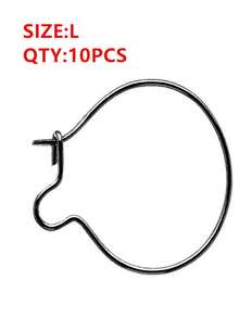 10pcs European Style Carp Fishing Bait Clips, Carp Fishing Accessories, European Carp Fishing Tackle - Silver - View 8