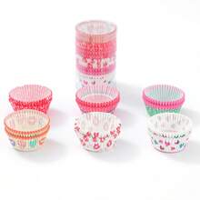 100/200/300PCS Valentine's Day Party Decoration Baking Paper Cupcake Cups Heart Design Greasproof Paper Muffin Cups Wedding Deco Cupcake Liners - Double Heart - View 6