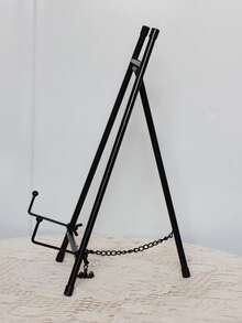 1pc Iron Art Foldable Mini Easel, Desktop Display Stand, Suitable For Frames, Paintings And Plaques, Office Desk Fixed Holder - Multicolor - View 7