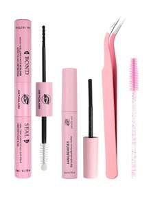 Eyelash Glue & Sealant, Remover, 10ml Individual Eyelash Glue & Sealant, Eyelash Applicator, 2-In-1 Cluster Eyelash Glue & Sealant, Eyelash Brush, Cluster Eyelash Glue, Eyelash Glue, Tweezers, Cluster Eyelash Glue, Eyelash Glue & Sealant, Eyelash Glue, Cluster Eyelash Tools, Eyelash Extension Tools, Eyelash Tools Kit - Pink - View 11