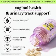 Lemme Purr Vaginal Probiotics For Women - Promotes PH Balance, Healthy Vaginal Odor & Urinary Tract Health W/Lactobacillus Blend, Clinically Tested Strains, Pineapple & Vitamin C - 60 Veggie Capsules - 3Bottles - 查看 5