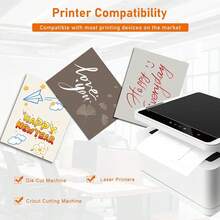 100 Sheets Cream Shimmer Cardstock 8.5 X 11 FOff White Paper, 92lb Heavyweight Ivory Paper Card Stock For Business Cards, Invitations, Crafting, Thank You Cards, MaFKing Card, Menus - Kem - Xem 5