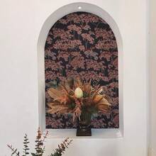 Tree Peel And Stick Forest Jungle Waterproof Bathroom Mural Stick On Wallpaper Contact Paper Mural (Brown Red, 17.7in X 19.68ft) - 棕色 - 查看 7