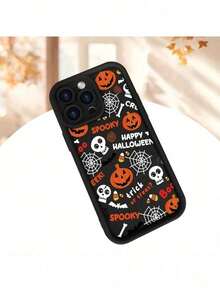 UE (DE et ES) Étui de téléphone à thème Halloween à la mode avec finition mate, inspiré de l'escalier de l'œil du ciel, convenant aux hommes et aux femmes. Il offre une prise en main confortable et est compatible avec divers modèles, notamment les 16, 15, 14, 13, 12, 11 et SE. C'est un cadeau idéal pour les amis, les partenaires et les membres de la famille. - Rouge foncé - Voir 3