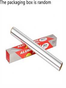 1 Roll Heavy-Duty Large Aluminum Foil Roll | 11.81inch Wide X 787.4inch Long - Oven-, Non-Stick Baking & BBQ Foil Sheets For Grilling, Frying, Baking - Commercial & Home Kitchen Use, Disposable Cooking Paper - Multicolor - View 11