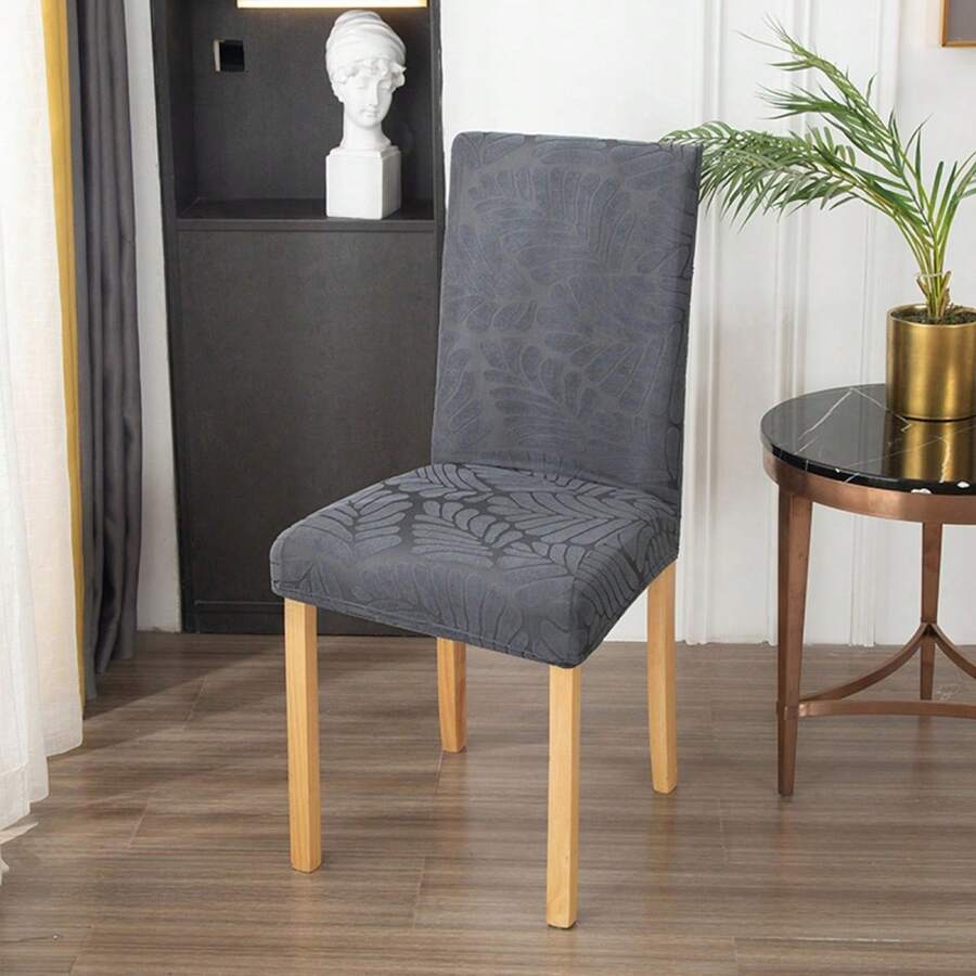 Kitchen Chair Covers - Dark Grey - View 1