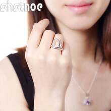 925 Sterling Silver Open Ring 18K Gold Heart Rings For Women Party Wedding Engagement Fashion Fine Jewelry Luxury Gifts